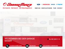 Tablet Screenshot of garagemoser.ch